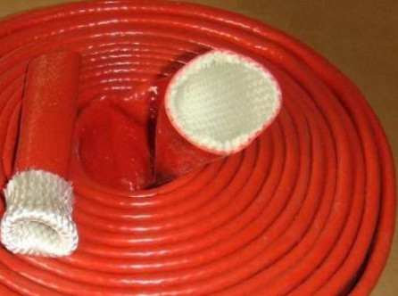 o silicone Sleeving de borracha da fibra de vidro do silicone de 2.2mm revestiu Sleeving