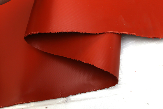 Pano revestido da fibra de vidro do silicone resistente para a luva da isolação da resistência térmica