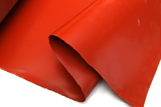 Pano de alta temperatura revestido da fibra de vidro do silicone para a cortina do fogo e a junção flexível