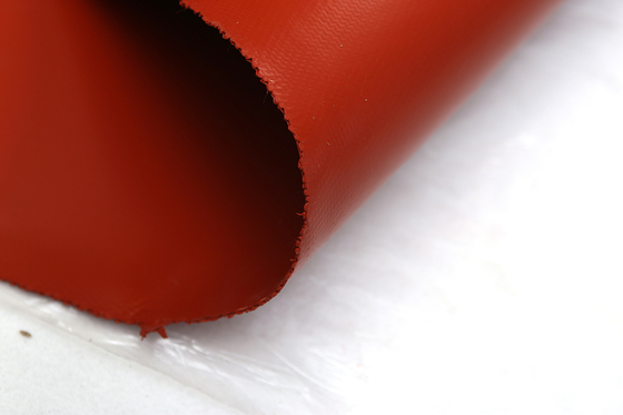 Pano revestido da fibra de vidro do silicone vermelho para o rolo à prova de fogo da tela da junção de expansão