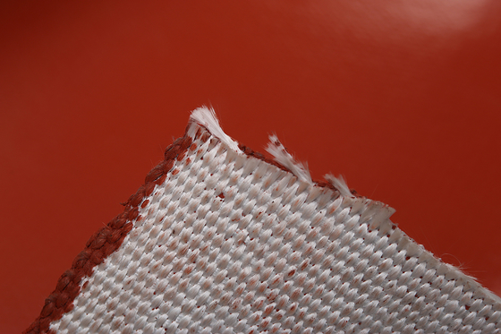 Resistência de alta temperatura macia de pano liso industrial da fibra de vidro do silicone