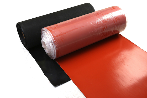 pano revestido de alargamento exterior 2.0mm da fibra de vidro do silicone 3300gsm