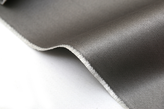 Telas da cortina do fumo e do fogo de Grey Silicone Reinforced Fiberglass Fabric