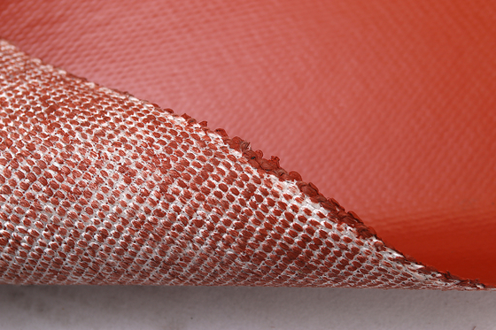 3.0mm Texturized o revestimento vermelho do silicone de pano à prova de fogo da fibra de vidro