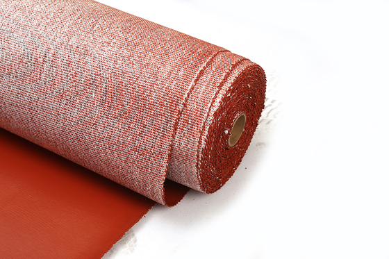 3.0mm Texturized o revestimento vermelho do silicone de pano à prova de fogo da fibra de vidro