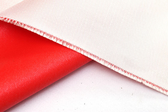 0.45mm que o silicone vermelho revestiu a sarja da tela 1/3 da fibra de vidro da isolação térmica tecem