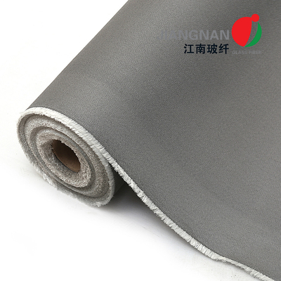 pano de vidro reforçado da fibra de CoatedFiberglass do poliuretano 650 de 0.65mm fio de aço inoxidável para a cortina à prova de fogo