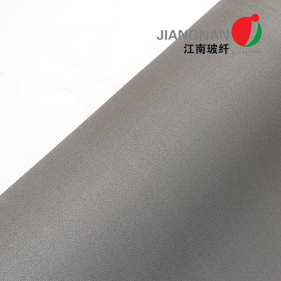 pano de vidro reforçado da fibra de CoatedFiberglass do poliuretano 650 de 0.65mm fio de aço inoxidável para a cortina à prova de fogo