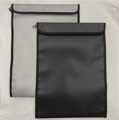 Saco à prova de fogo de prata do arquivo que irrita não a fibra de vidro 1000℉ 17x27cm
