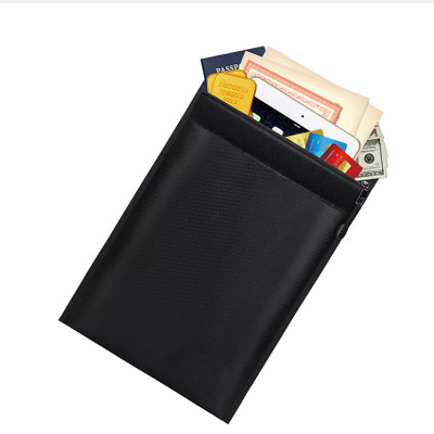 Saco de prata do documento de Grey Inside Fiberglass Fabric Fireproof portátil