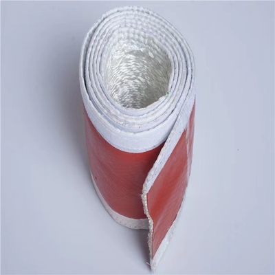Luva Sleeving do cabo do silicone da fibra de vidro revestida de alta temperatura do silicone