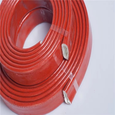Da fibra de vidro resistente da borracha de silicone da chama isolação térmica Sleeving não prejudicial