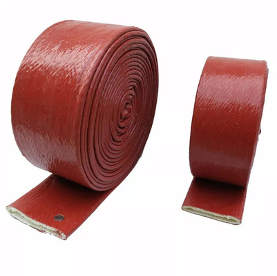 A borracha de silicone revestiu a luva do fogo da proteção térmica da luva do cabo da fibra de vidro