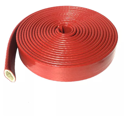 A borracha de silicone revestiu a resistência de fogo à prova de fogo da luva da mangueira da fibra de vidro da categoria de E