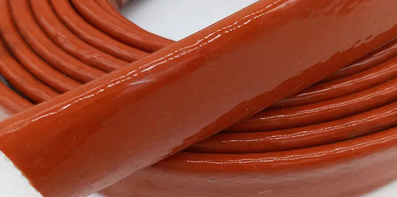 O silicone revestiu o escudo térmico de alta temperatura da isolação da exaustão da luva do fio da fibra de vidro