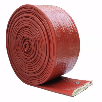 identificação revestida da luva 15mm do calor da fibra de vidro do silicone de 20m 66ft para proteger linhas de combustível