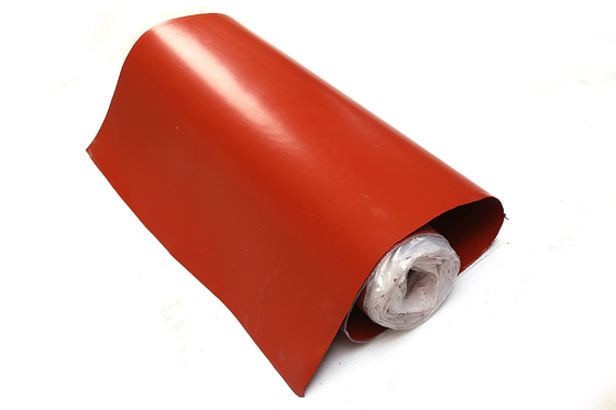 Fogo revestido da isolação de pano da fibra de vidro do único silicone lateral de vidro do vidro de E/C - resistente