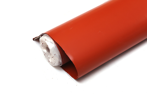 Fogo revestido da isolação de pano da fibra de vidro do único silicone lateral de vidro do vidro de E/C - resistente