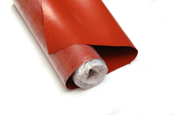 Fogo revestido da isolação de pano da fibra de vidro do único silicone lateral de vidro do vidro de E/C - resistente