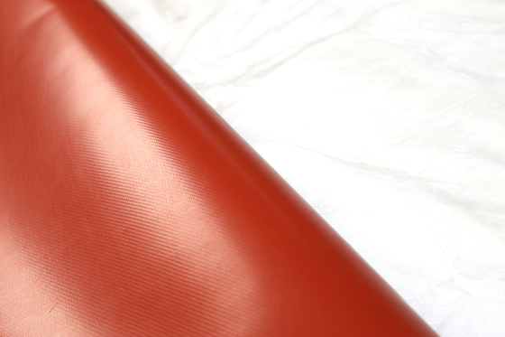 Pano revestido da fibra de vidro do silicone vermelho para o rolo à prova de fogo da tela da junção de expansão