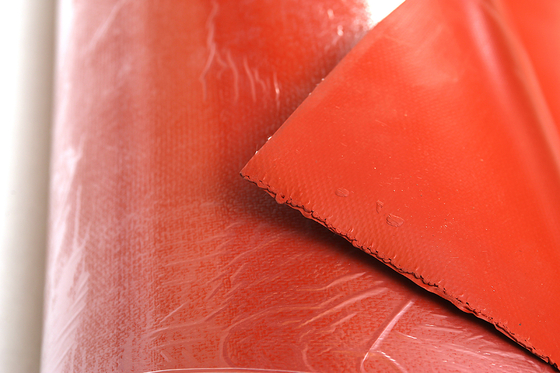 Tela revestida de pano da fibra de vidro do único silicone lateral para à prova de fogo