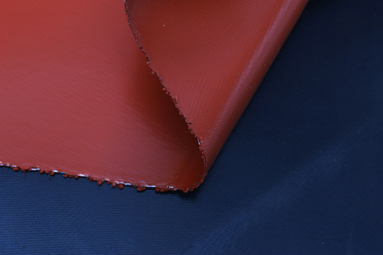 pano revestido de alargamento exterior 2.0mm da fibra de vidro do silicone 3300gsm
